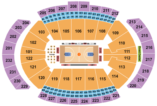 T-Mobile Center Big 12 Tournament Seating Chart